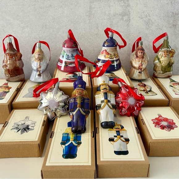 Vintage Thomas Pacconi Classic Christmas Ornaments Set of 10 New Original Box - Picture 1 of 11